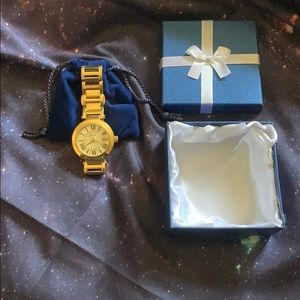 Stainless Steel gold plated Freelook watch